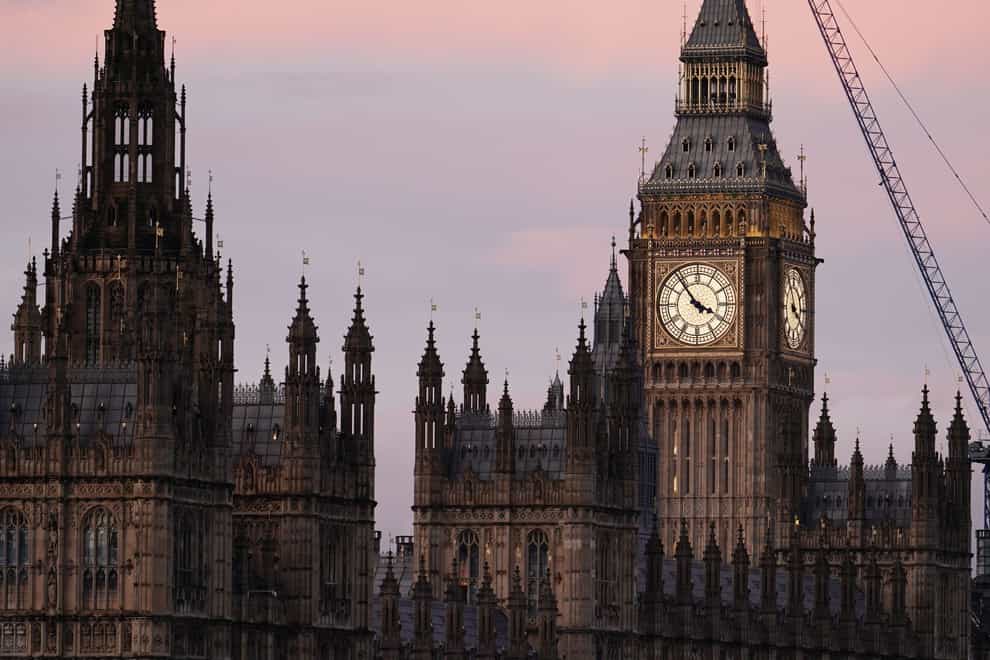 A view of the Palace of Westminster (Jordan Pettitt/PA)