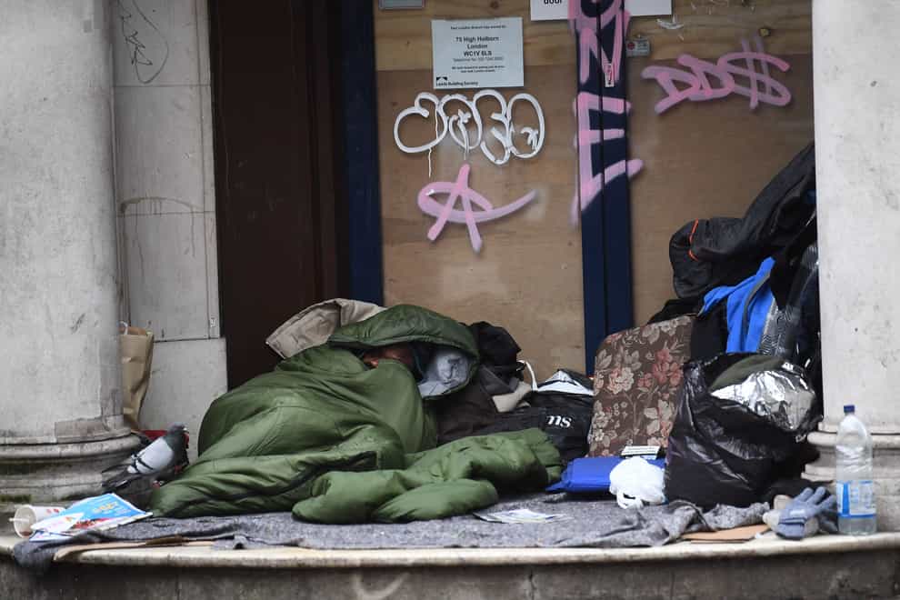 Statistics show there were 30,724 live homelessness applications recorded on September 30 last year (PA)
