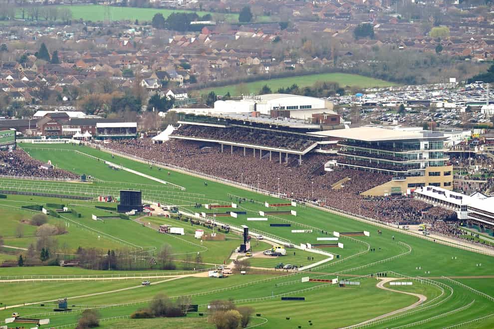The view of Cheltenham racecourse from Cleeve Hill (Nick Potts/PA)