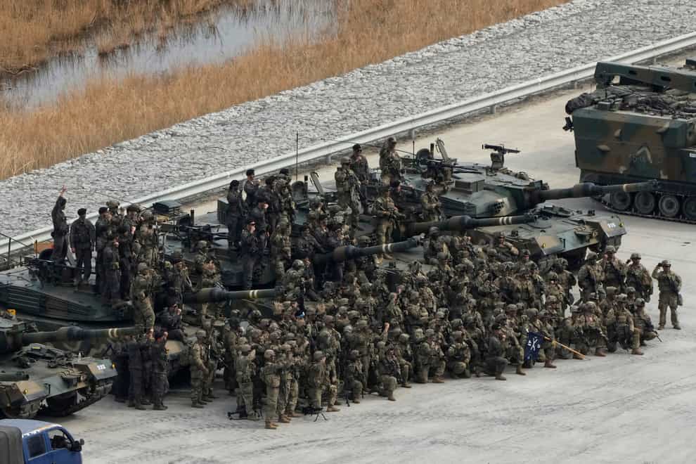 South Korean and US troops will begin their expanded annual military drills next week in response to North Korea’s evolving nuclear threats, the two countries said (Ahn Young-joon/ AP)