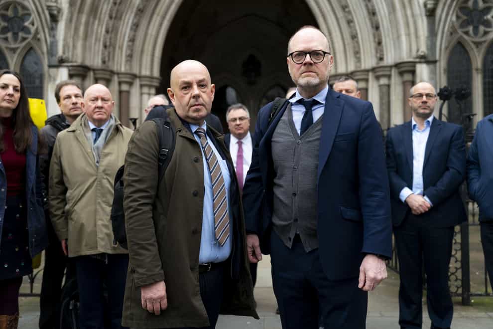 Investigative journalists Barry McCaffrey and Trevor Birney have called for answers ahead of a tribunal hearing to examine allegations that they were subject to covert surveillance by UK authorities (Jordan Pettitt/PA)