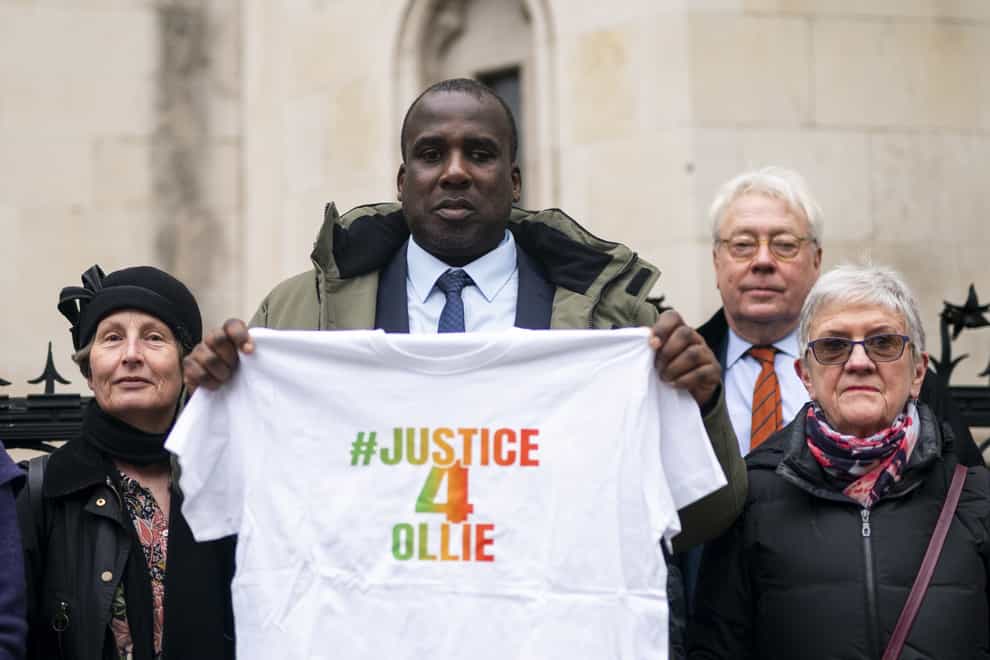 Oliver Campbell, who has learning disabilities and was jailed for life for murder in 1991, should have his ‘unsafe’ conviction quashed, the Court of Appeal has heard (Jordan Pettitt/PA)