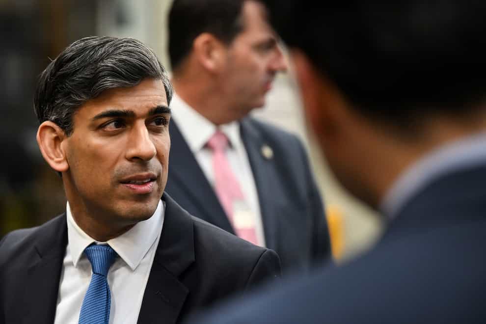 Rishi Sunak has been urged to use the UK’s voice on the UN security council to help deliver a ceasefire in the Israel-Hamas conflict (Paul Ellis/PA)