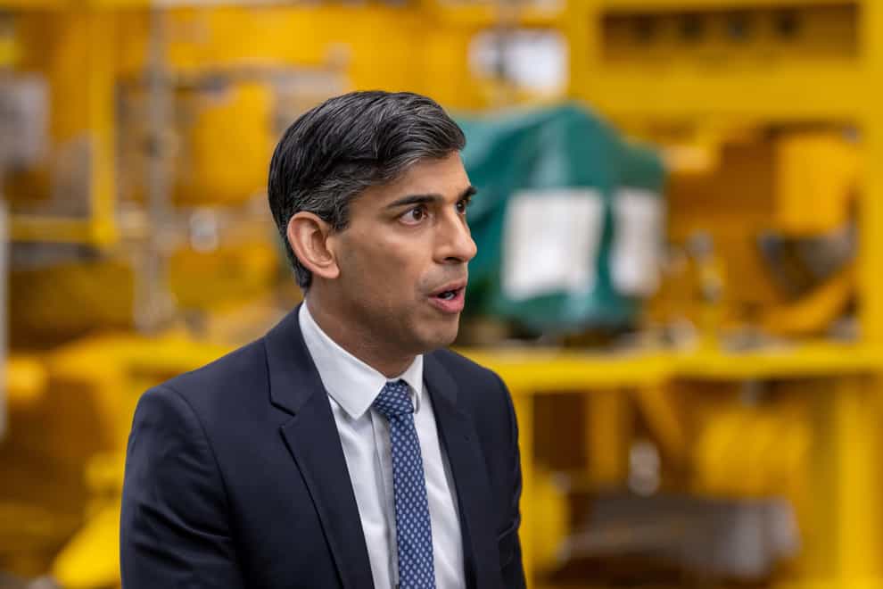 Rishi Sunak was speaking at the Scottish Conservative conference (Michal Wachucik/PA)