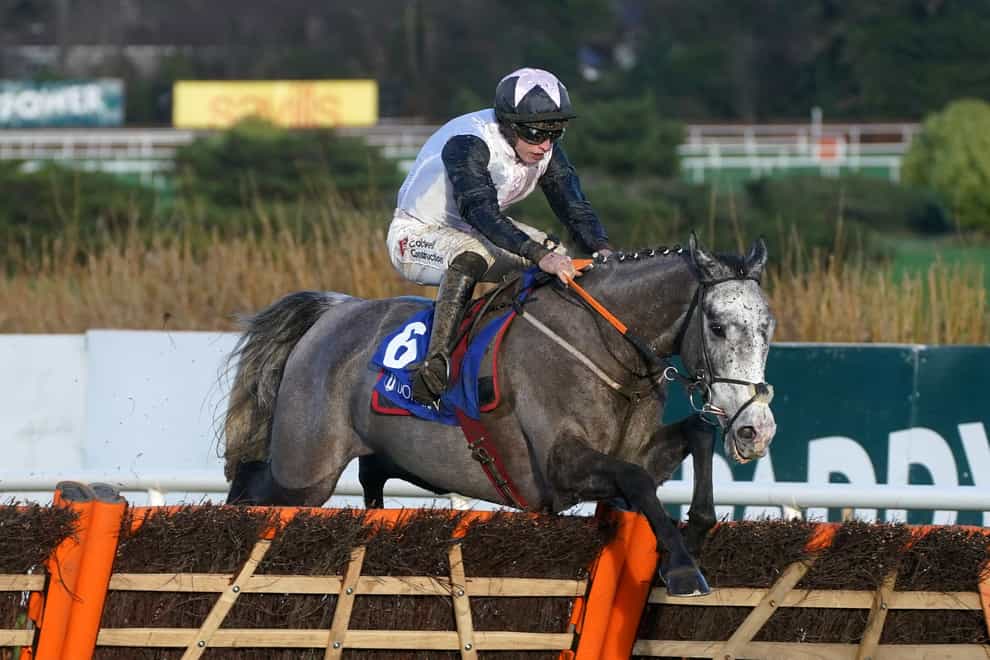 Irish Point ridden by Jack Kennedy clears the last on the way to winning the Jack de Bromhead Christmas Hurdle during day three of the Leopardstown Christmas Festival at Leopardstown Racecourse, Dublin (Brian Lawless/PA)