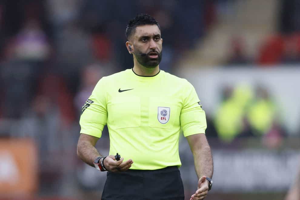 Sunny Singh Gill will become the first British South Asian to referee in the Premier League this weekend (Richard Sellers/PA)