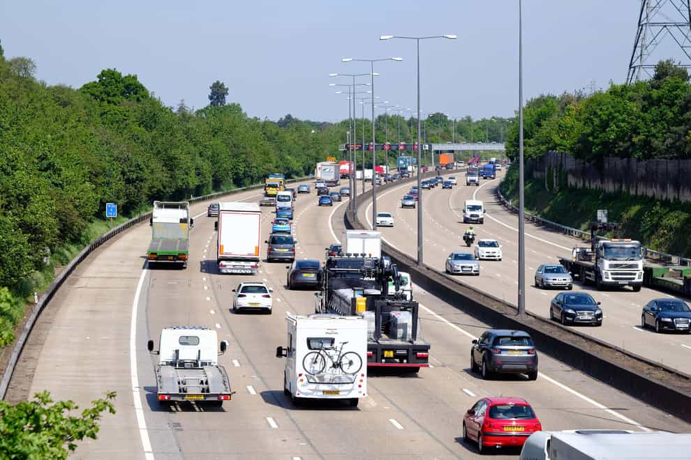 Drivers are being warned of long delays during the first planned daytime closure of a stretch of the UK’s busiest motorway (Alamy/PA)