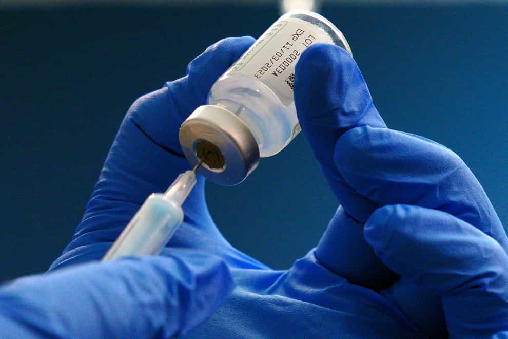The 62-year-old had not reported any vaccine-related side-effects, researchers said (Peter Byrne/PA)