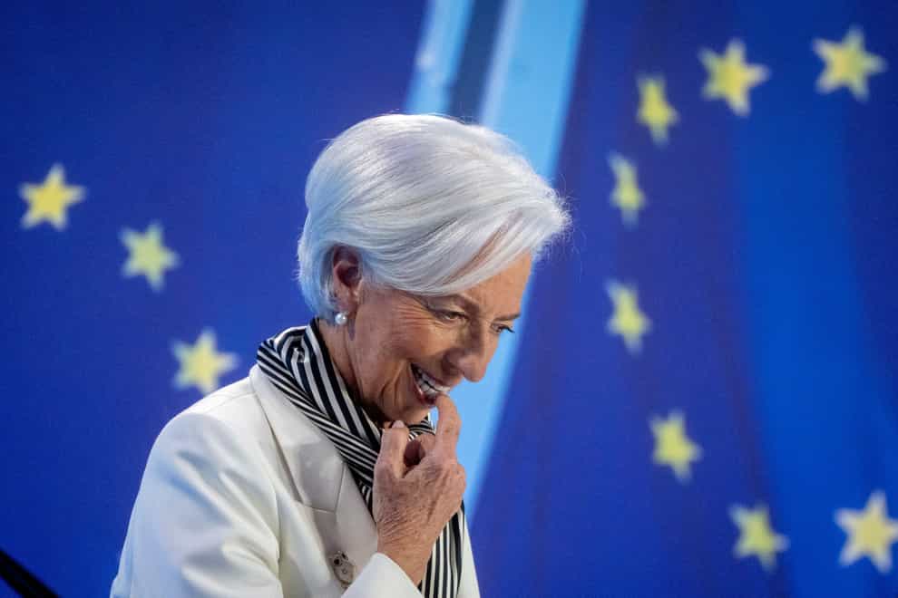 Comments made by the bank’s president Christine Lagarde will be closely watched for clues on when cuts might begin (Michael Probst/AP)