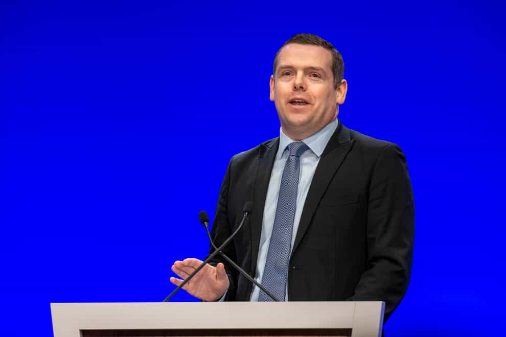 Scottish Conservative leader Douglas Ross said he did not threaten to quit over the issue (PA)