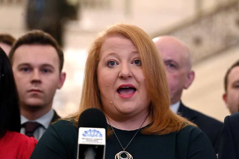 Stormont Justice Minister Naomi Long has pledged to progress a pay award for police officers ‘as quickly as possible’ (Oliver McVeigh/PA)