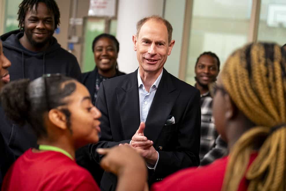 The Duke of Edinburgh visits Salmon Youth Centre in London (Jordan Pettitt/PA)