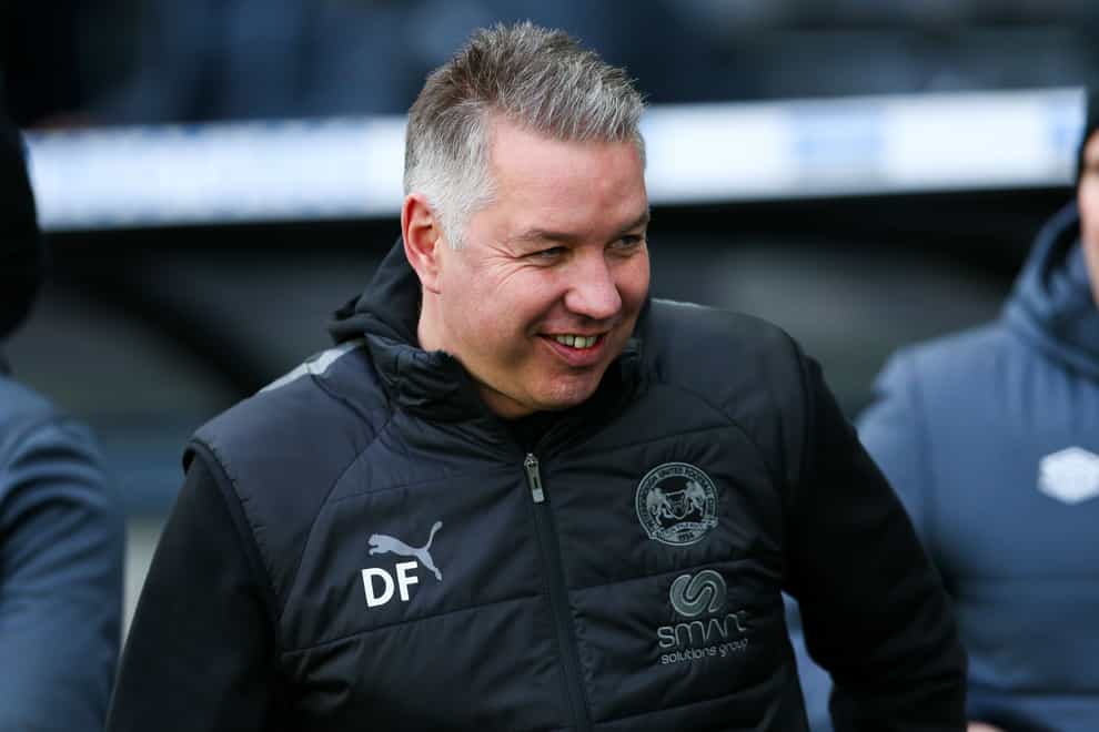 Darren Ferguson hailed the impact of his substitutes (Barrington Coombs/PA)