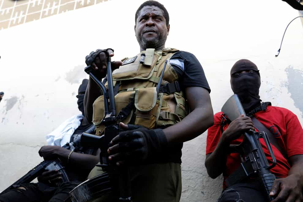 Gang members in Port-au-Prince (Odelyn Joseph/AP)