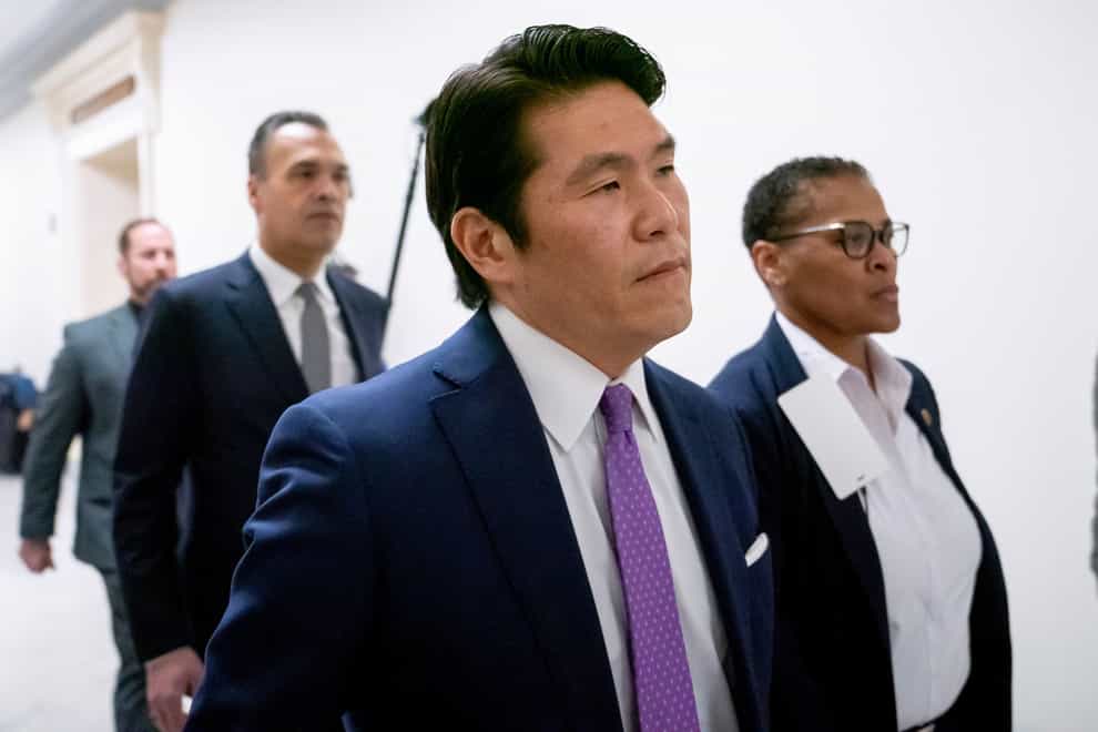 Special Counsel Robert Hur arrives ahead of a hearing of the House Judiciary Committee in the Rayburn House Office Building on Capitol Hill in Washington (Nathan Howard/AP)
