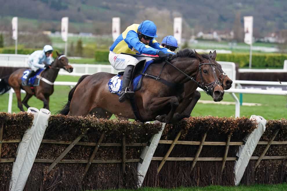 Langer Dan ridden by Harry Skelton on their way to winning the Coral Cup Hurdle on day two of the 2024 Cheltenham Festival at Cheltenham Racecourse. Picture date: Wednesday March 13, 2024.