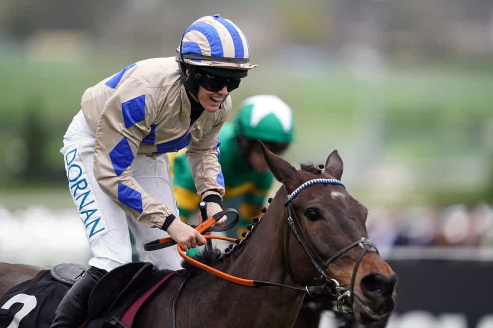 Rachael Blackmore aboard Captain Guinness after winning the Betway Queen Mother Champion Chase on day two of the 2024 Cheltenham Festival at Cheltenham Racecourse. Picture date: Wednesday March 13, 2024.