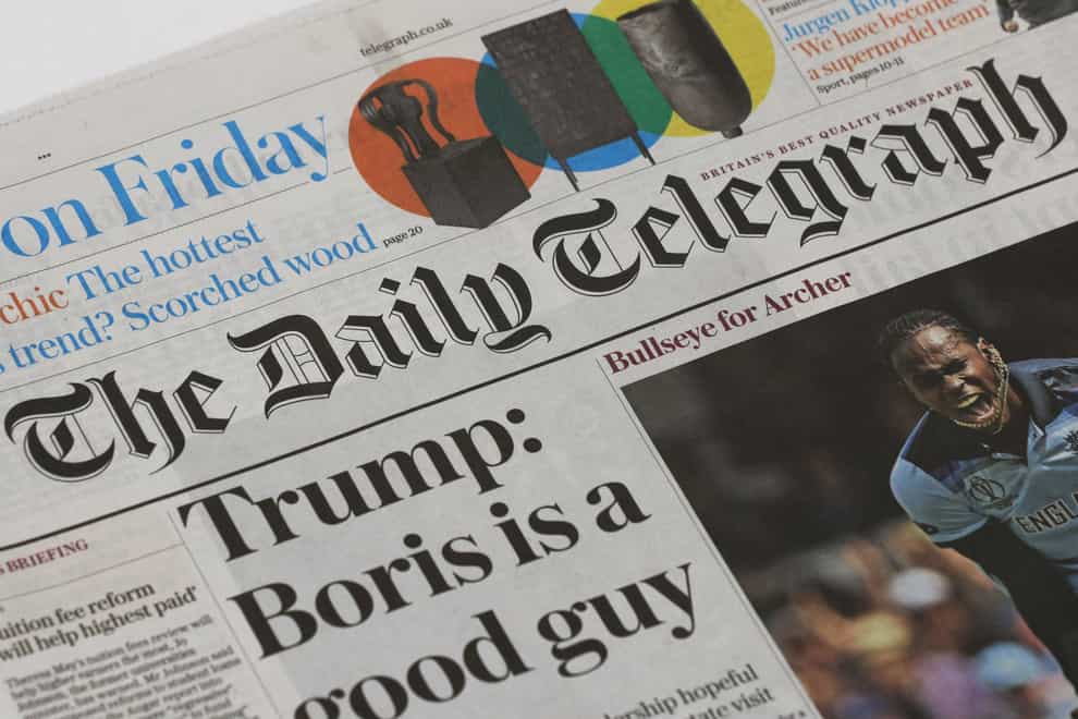 The move has been prompted by concern about a potential takeover of The Daily Telegraph and The Spectator by Redbird IMI (Jonathan Brady/PA)