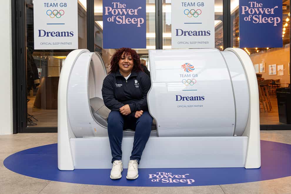 Emily Campbell will be napping in the sleep pods provided by Dreams, Team GB’s Official Sleep Partner (Dreams/PA)