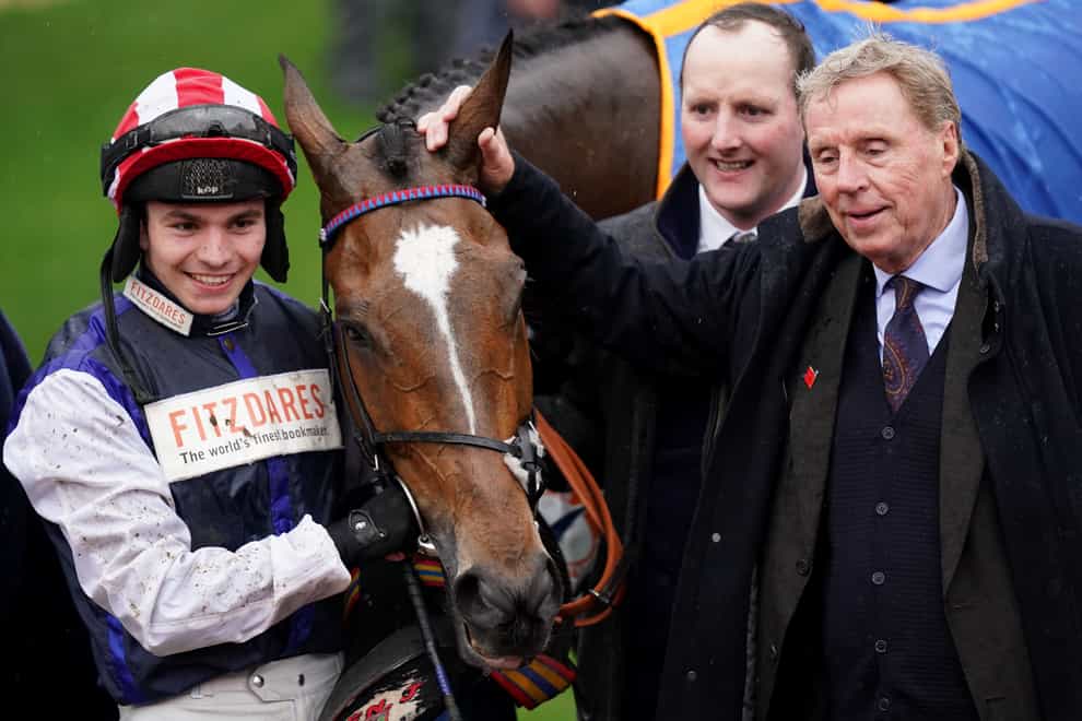 Harry Redknapp, owner of Shakem Up’arry, after winning the TrustATrader Plate Handicap Chase, which was ridden to victory by Ben Jones on day three of the 2024 Cheltenham Festival at Cheltenham Racecourse. Picture date: Thursday March 14, 2024.