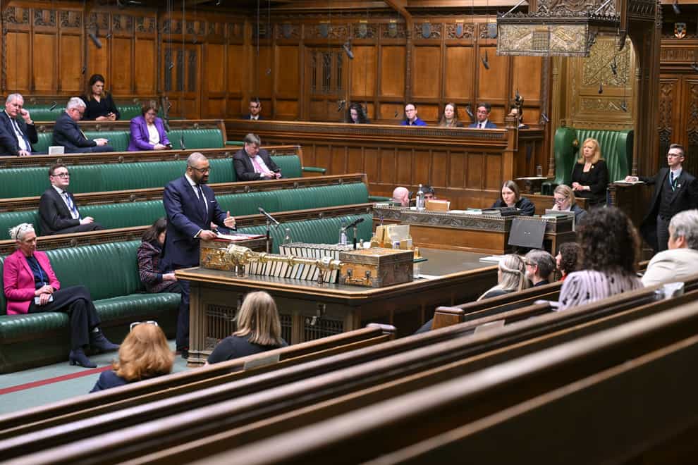 The Government has been accused of presiding over a ‘zombie parliament’ as a lack of business has led to shorter sitting days (UK Parliament/PA)
