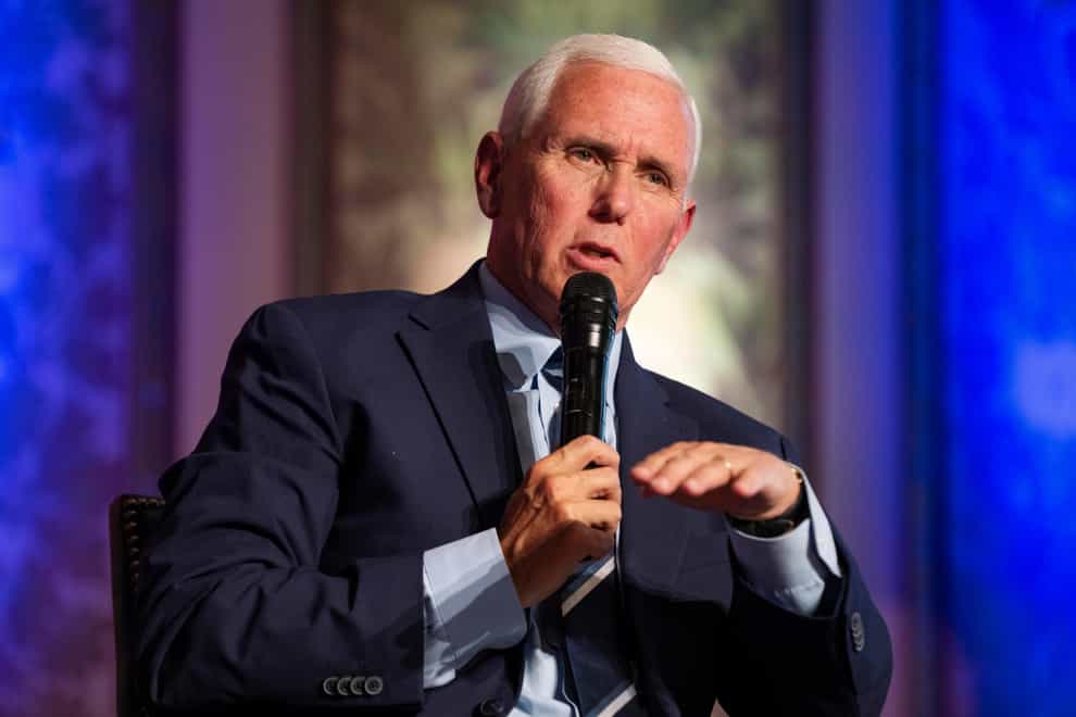Former US vice president Mike Pence said he will not endorse Donald Trump for president (Jacquelyn Martin/AP)