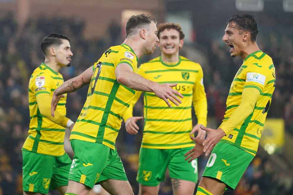 Norwich eased to victory at Stoke (Joe Giddens/PA)