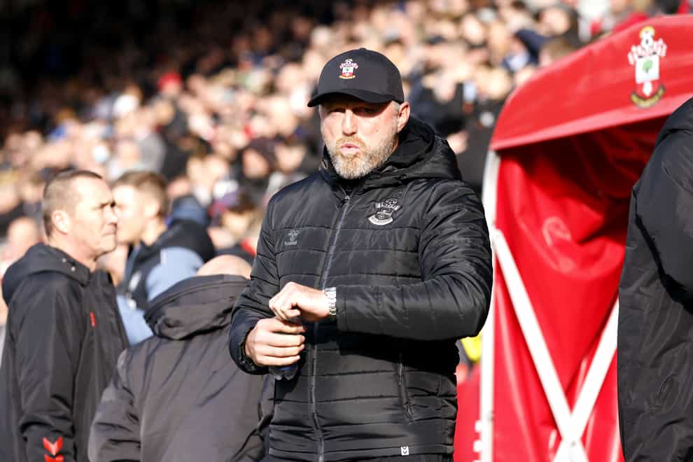 Southampton manager Ralph Hasenhuttl prior to kick-off during the Premier League match at St. Mary’s Stadium, Southampton. Picture date: Sunday November 6, 2022.