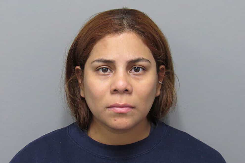 Kristel Candelario, of Cleveland, Ohio, whose 16-month-old daughter died after being left home alone in a playpen for 10 days (Cuyahoga County Sheriff’s Department via AP)