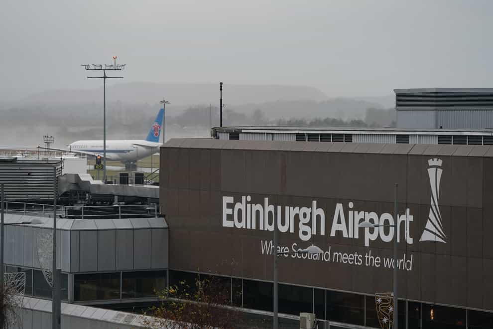 Edinburgh Airport security staff stopped Captain Lawrence Russell from piloting a flight while ‘impaired through alcohol’ (Jane Barlow/PA)