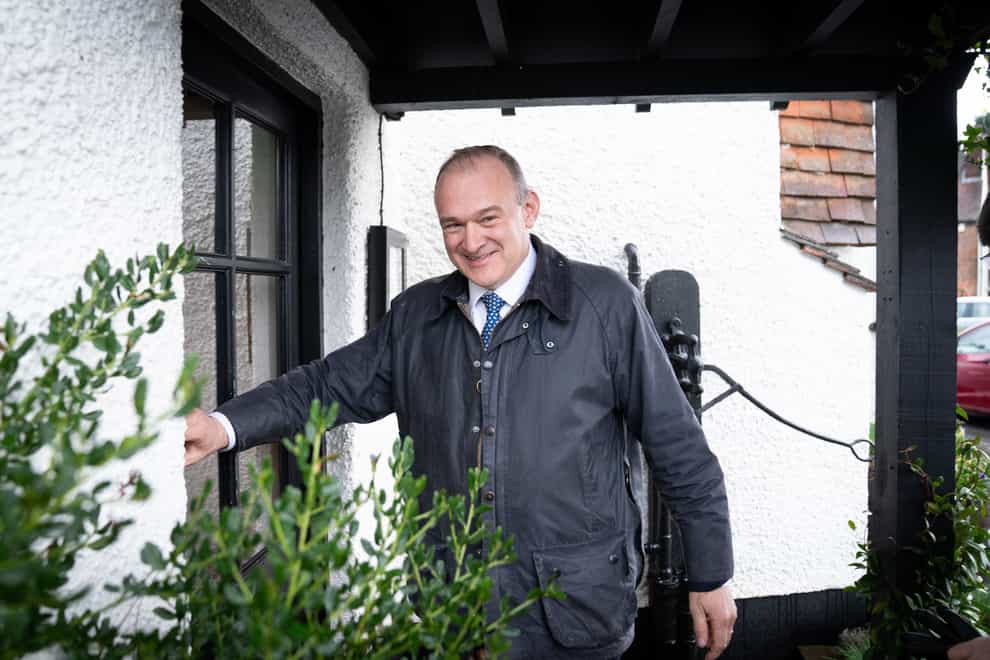 Sir Ed Davey is due to kick off the Liberal Democrats’ local election campaign on Wednesday (Stefan Rousseau/PA)