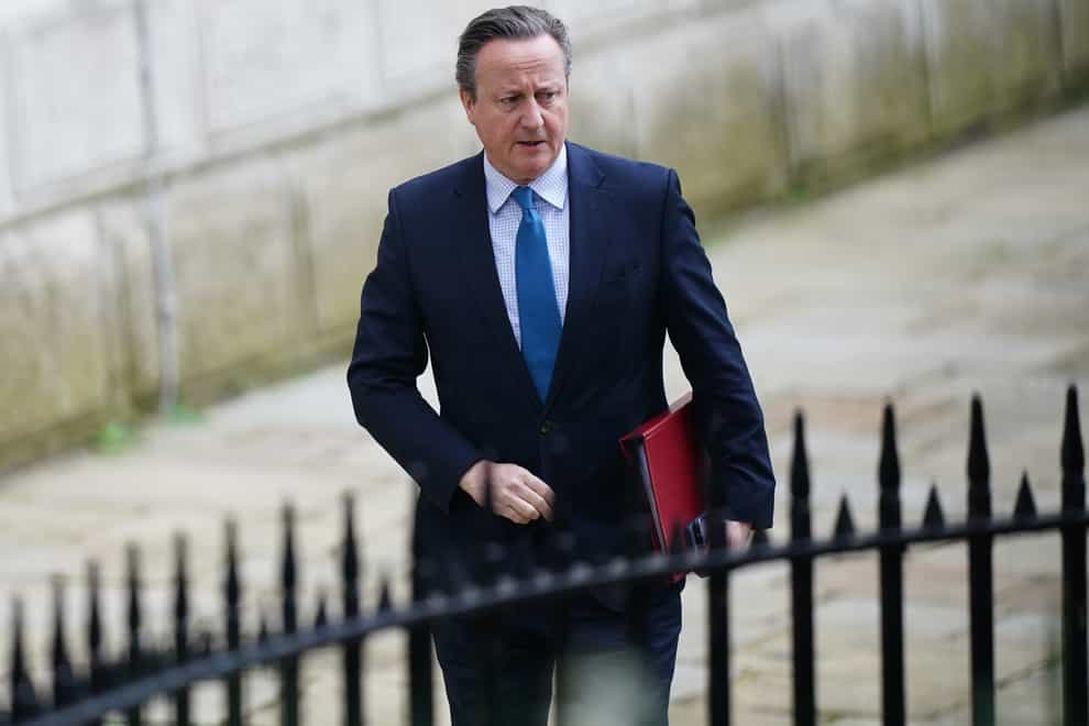 Foreign Secretary Lord David Cameron (James Manning/PA)