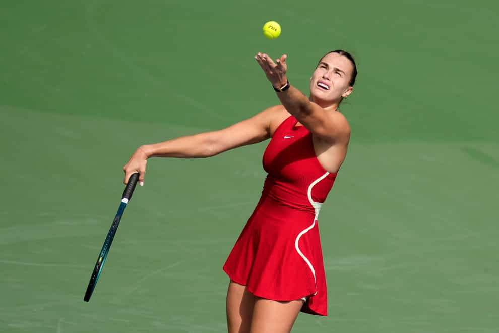 Aryna Sabalenka is set to compete in the Miami Open this week (Kamran Jebreili/AP)