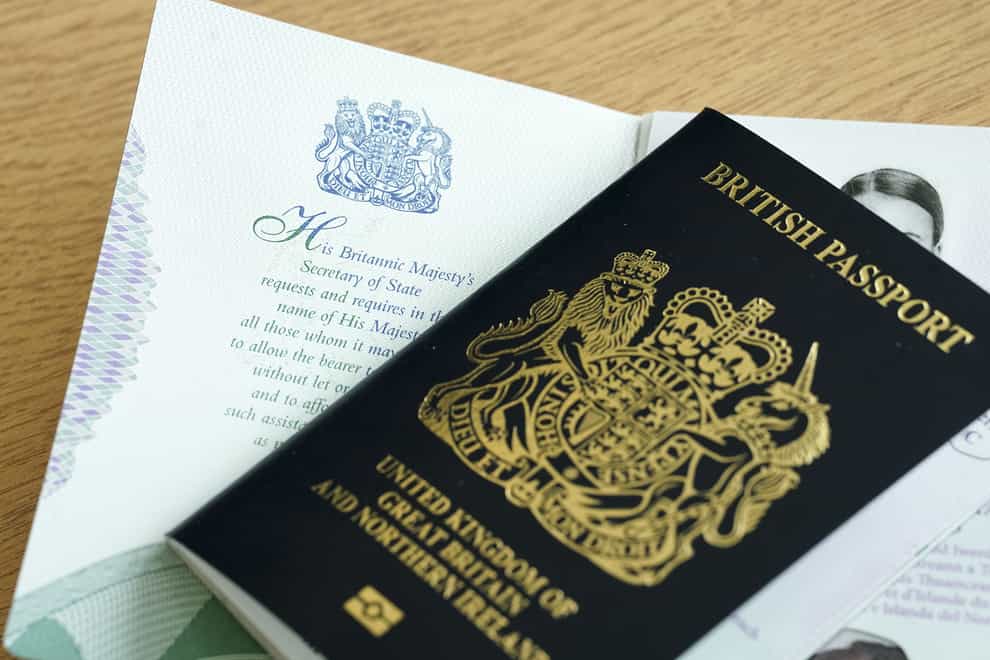 Passport fees are set to rise by more than 7% next month, the Home Office has announced (Jordan Pettitt/PA)