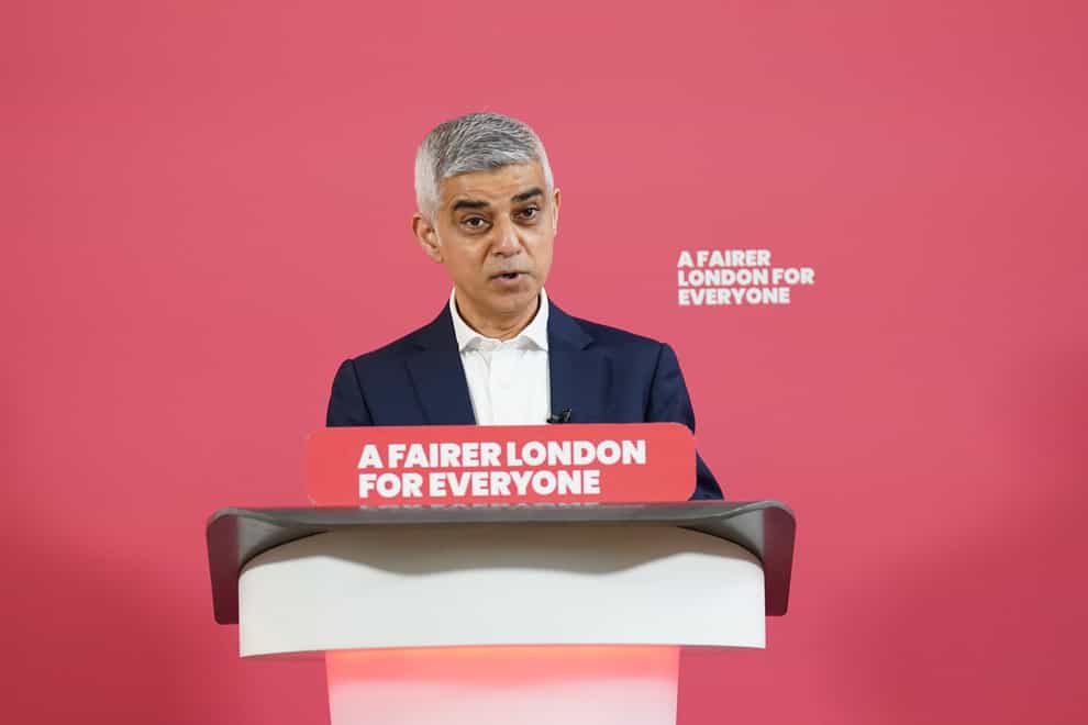 Sadiq Khan said the £30 million investment in services for young people would help combat youth crime (Stefan Rousseau/PA)