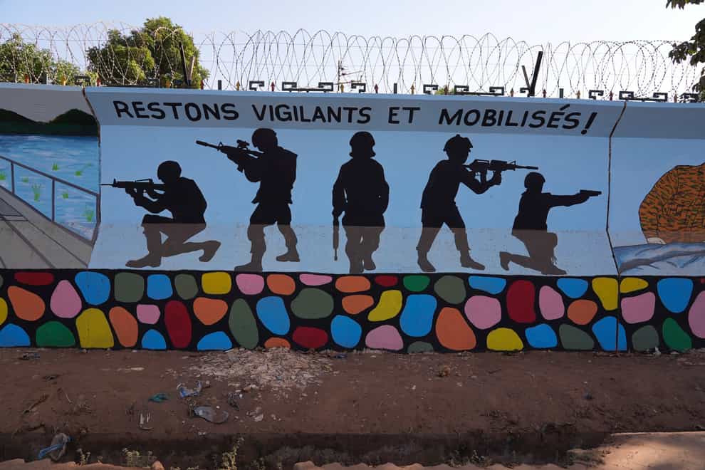 A mural at Ouagadougou, Burkina Faso (AP)