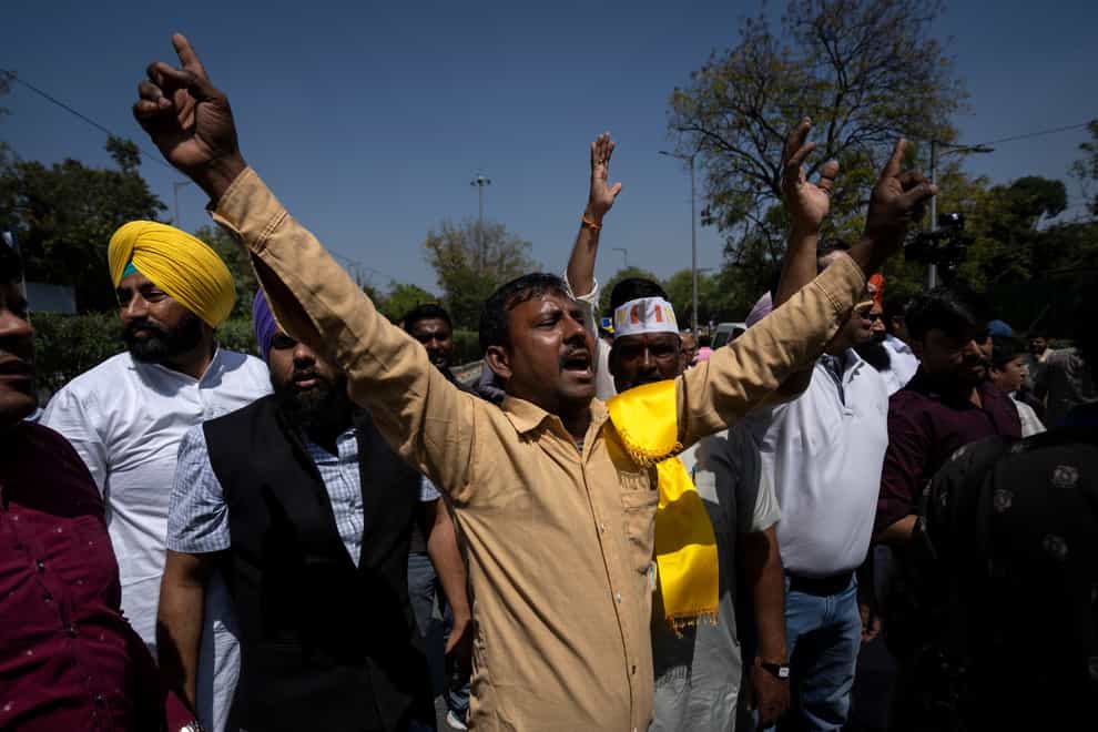 Protests have taken place in New Delhi (AP)
