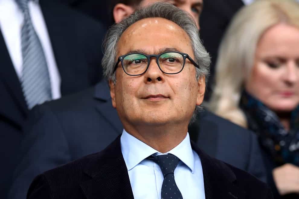 Everton fans have demanded talks with current owner Farhad Moshiri, pictured, over the prospective takeover by 777 Partners (Peter Byrne/PA)