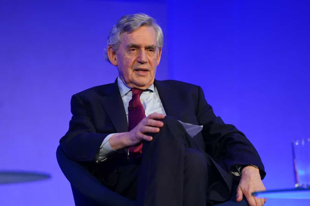 Former prime minister Gordon Brown called for poverty to be tackled (Lucy North/PA)