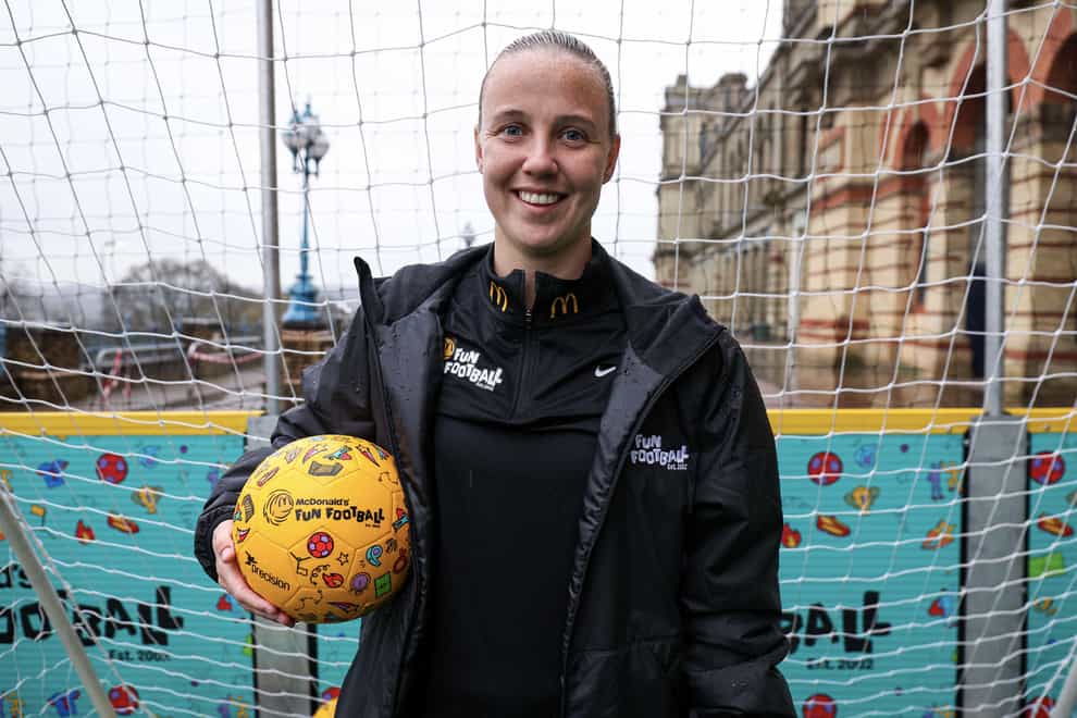 McDonald’s Fun Football ambassador Beth Mead is hoping England can achieve “consistency” in their upcoming European Championship qualifiers (Kieran Cleeves/PA)