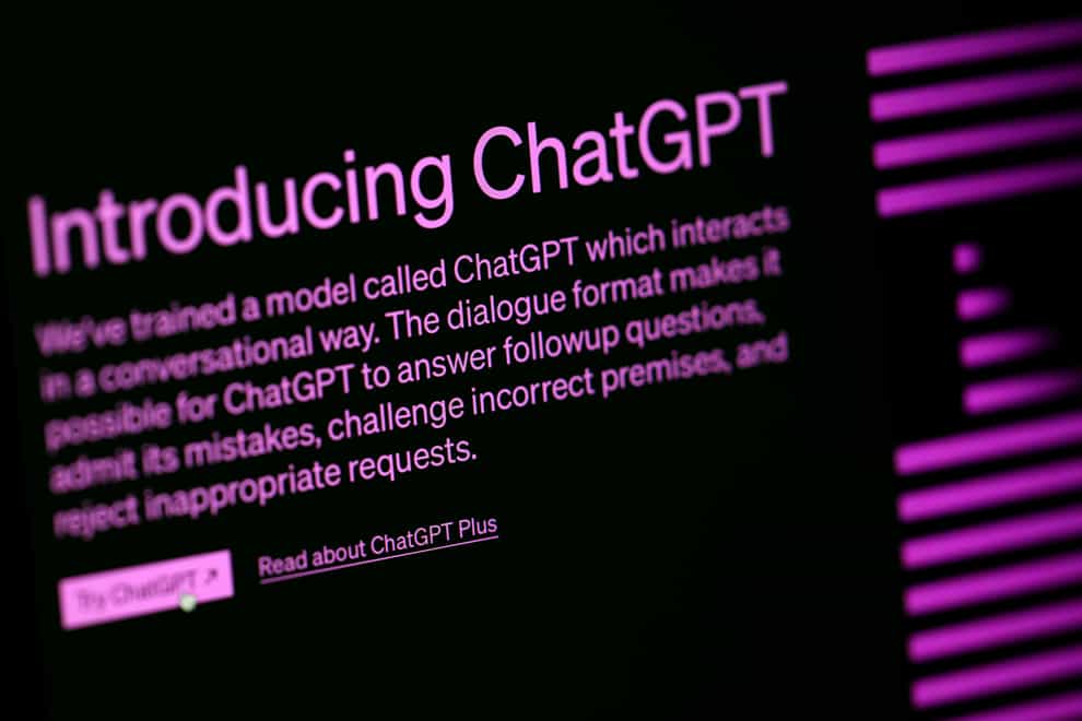 File photo dated 31/03/23 of a general view of The ChatGPT website. The rise of generative AI tools such as ChatGPT is helping cybercriminals create more convincing sophisticated scams, cybersecurity experts have warned. As ChatGPT marks the first anniversary of its launch to the public, a number of industry experts have said the technology is being leveraged by bad actors online. Issue date: Thursday November 30, 2023.
