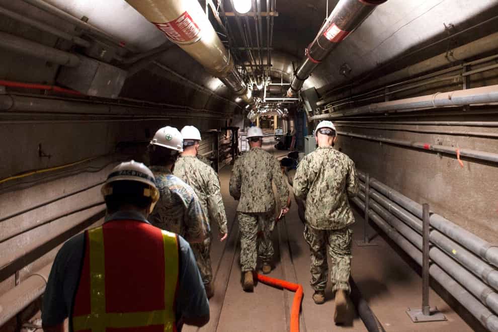Soldiers and experts check the situation in the Red Hill Bulk Fuel Storage Facility, near Pearl Harbour (Mass Communication Specialist 1st Class Luke McCall/U.S. Navy via AP, File)