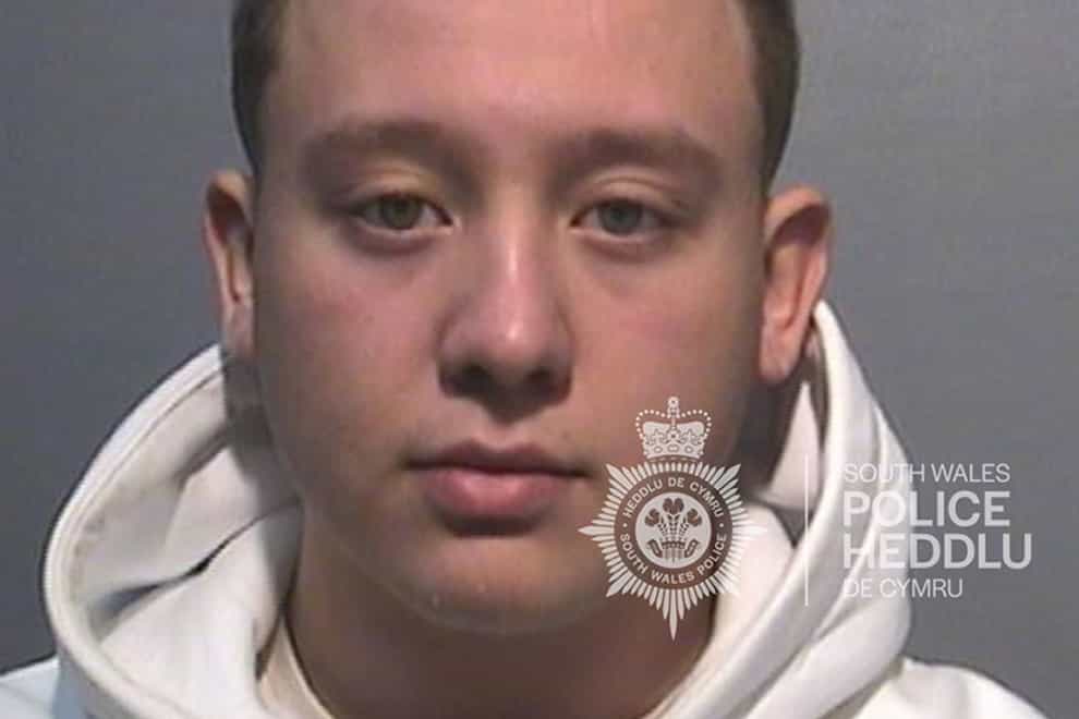 Owain Hammett-George, 19, who has been jailed for six years at Swansea Crown Court after he killed two friends and seriously injured a third when he crashed his car while driving at more than double the speed limit (South Wales Police/PA)