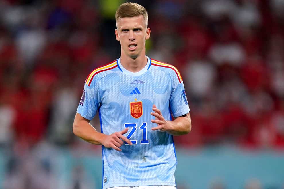 Dani Olmo could be heading to Old Trafford (Adam Davy/PA)