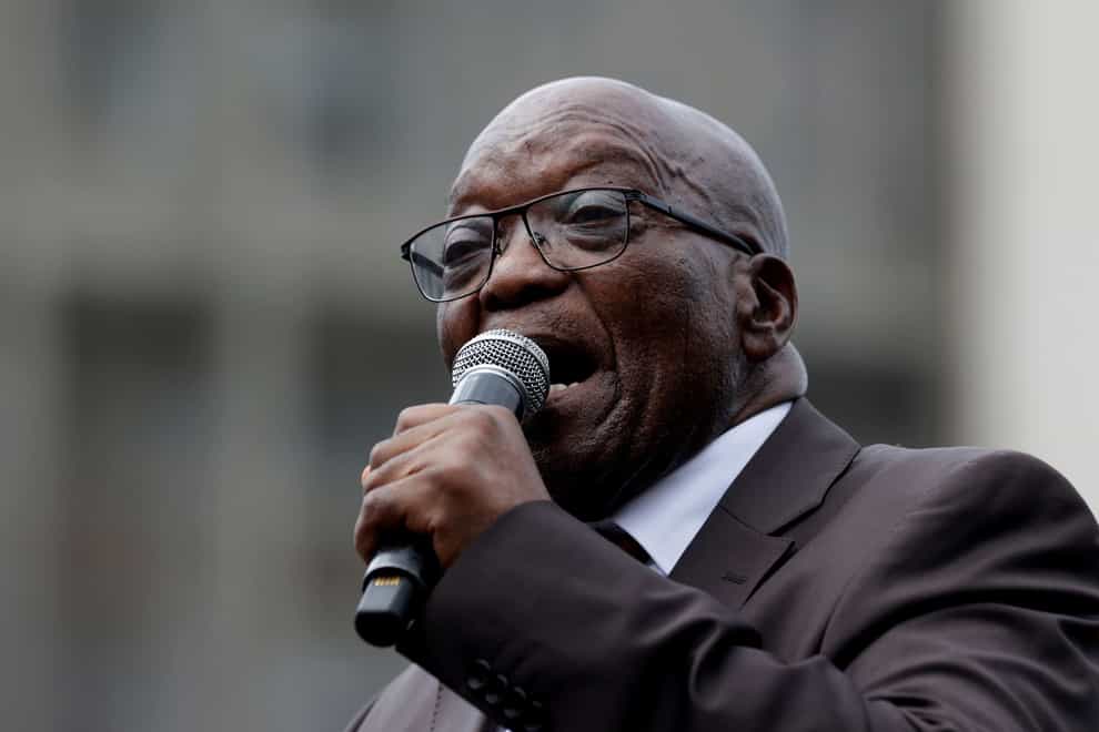 Former South African president Jacob Zuma (AP)