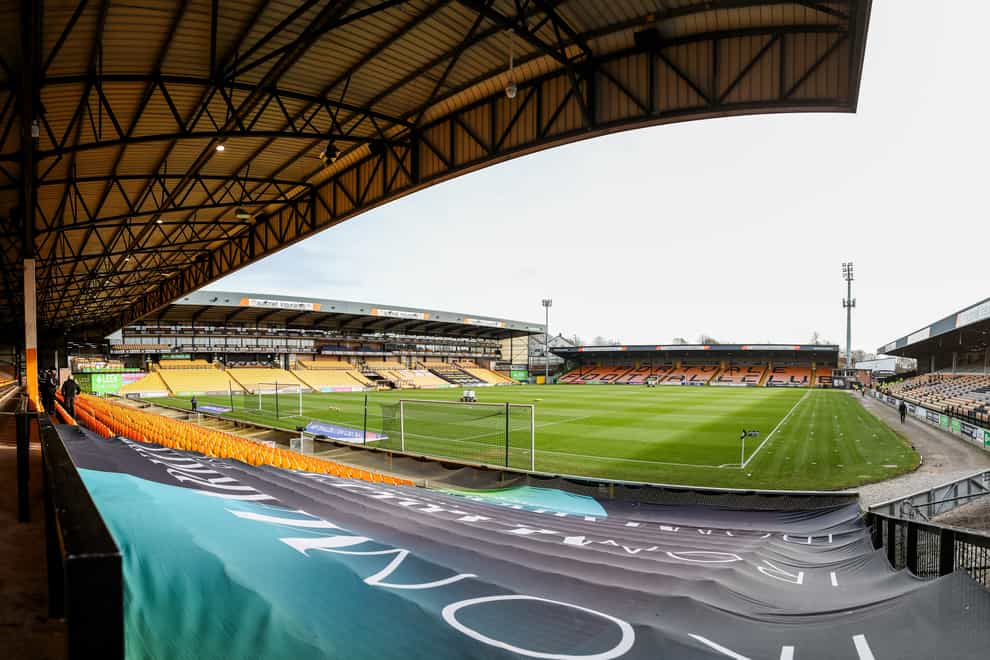 General view inside the stadium prior to the Sky Bet League One match at Vale Park, Stoke-on-Trent. Picture date: Saturday January 27, 2024.