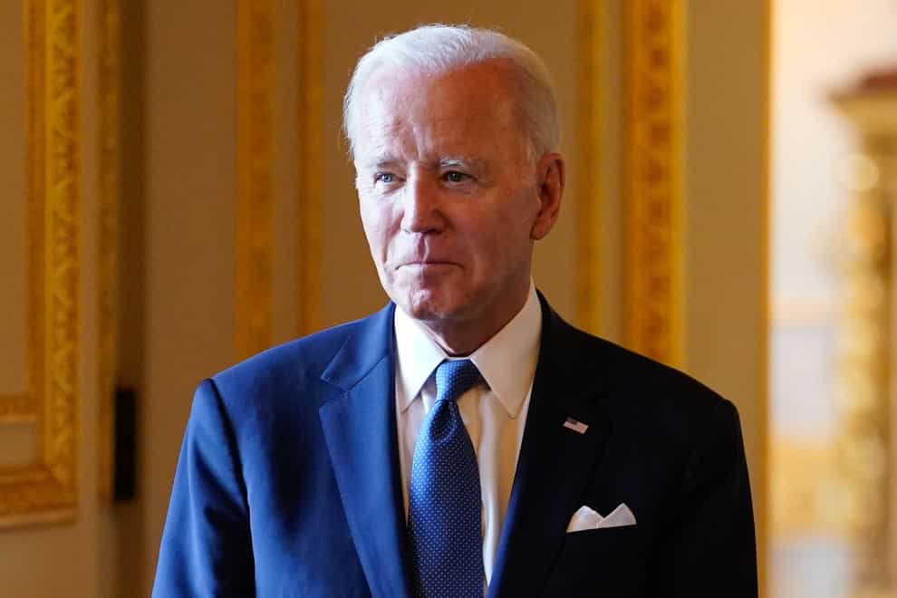 Joe Biden has won the Democratic presidential primary in North Dakota (Andrew Matthews/PA)