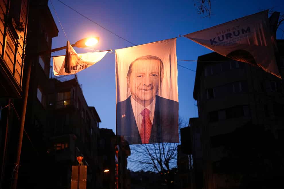 The vote is a key barometer of Recep Tayyip Erdogan’s popularity (Francisco Seco/AP)