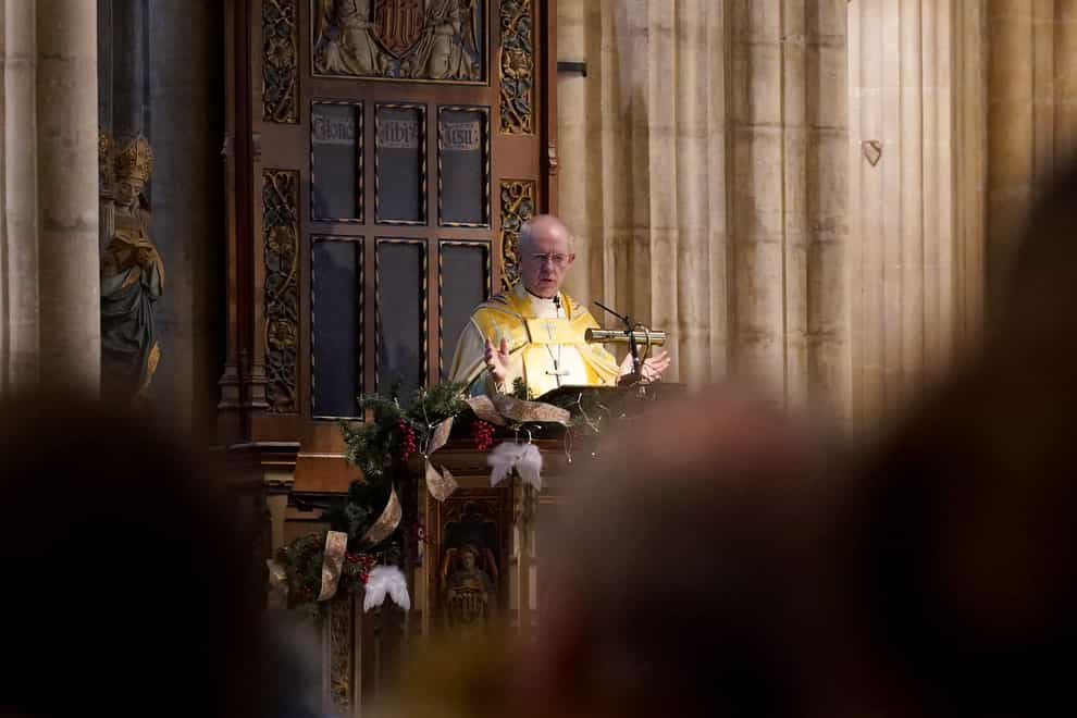 The Archbishop of Canterbury praised the royals’ ‘lack of selfishness’ in speaking of their health (Gareth Fuller/PA)