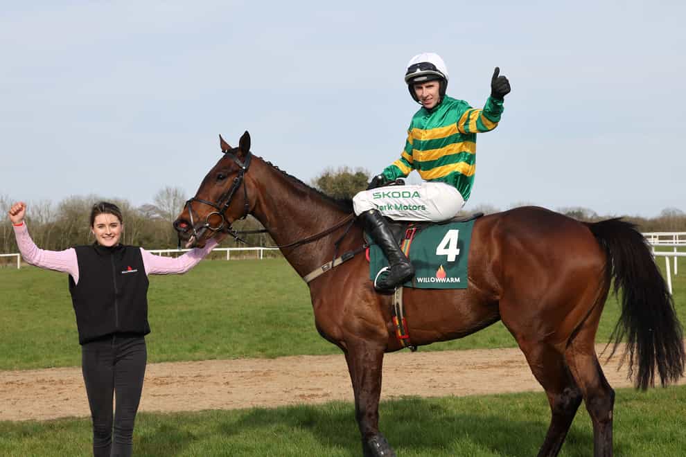 Mark Walsh and Spillane’s Tower after winning at Fairyhouse (Lorraine O’Sullivan/PA)